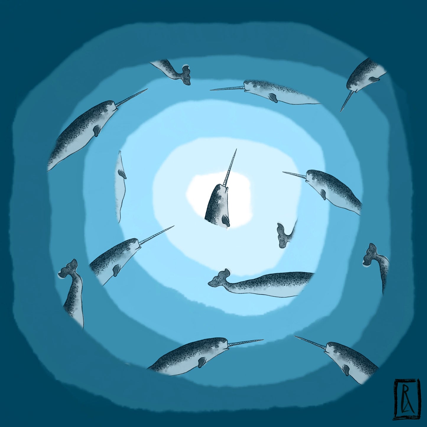 Unicorn Explorers of the Sea Print