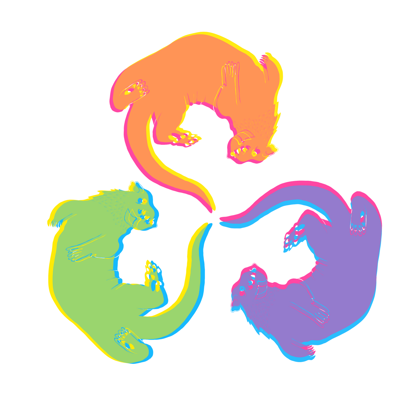 Sea Otter in Color - Eco Tote Bag