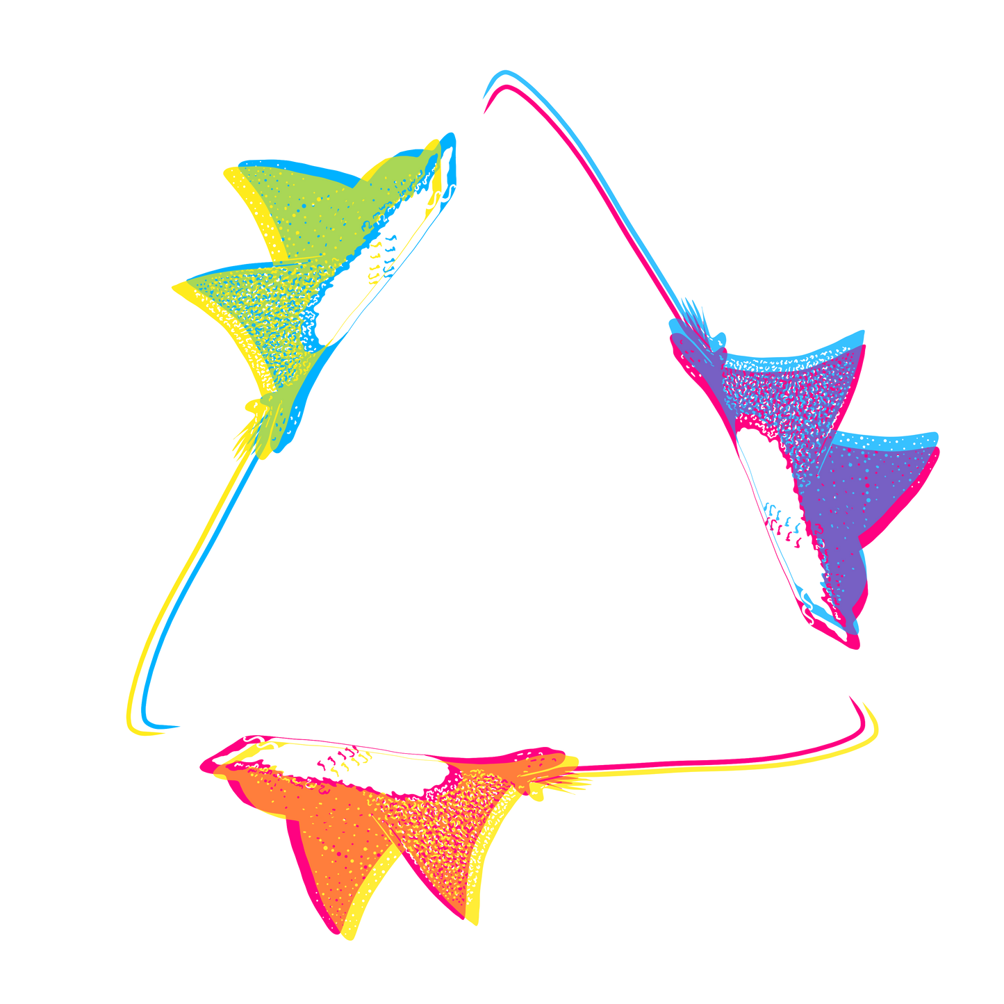 Sting Ray in Color - Eco Tote Bag