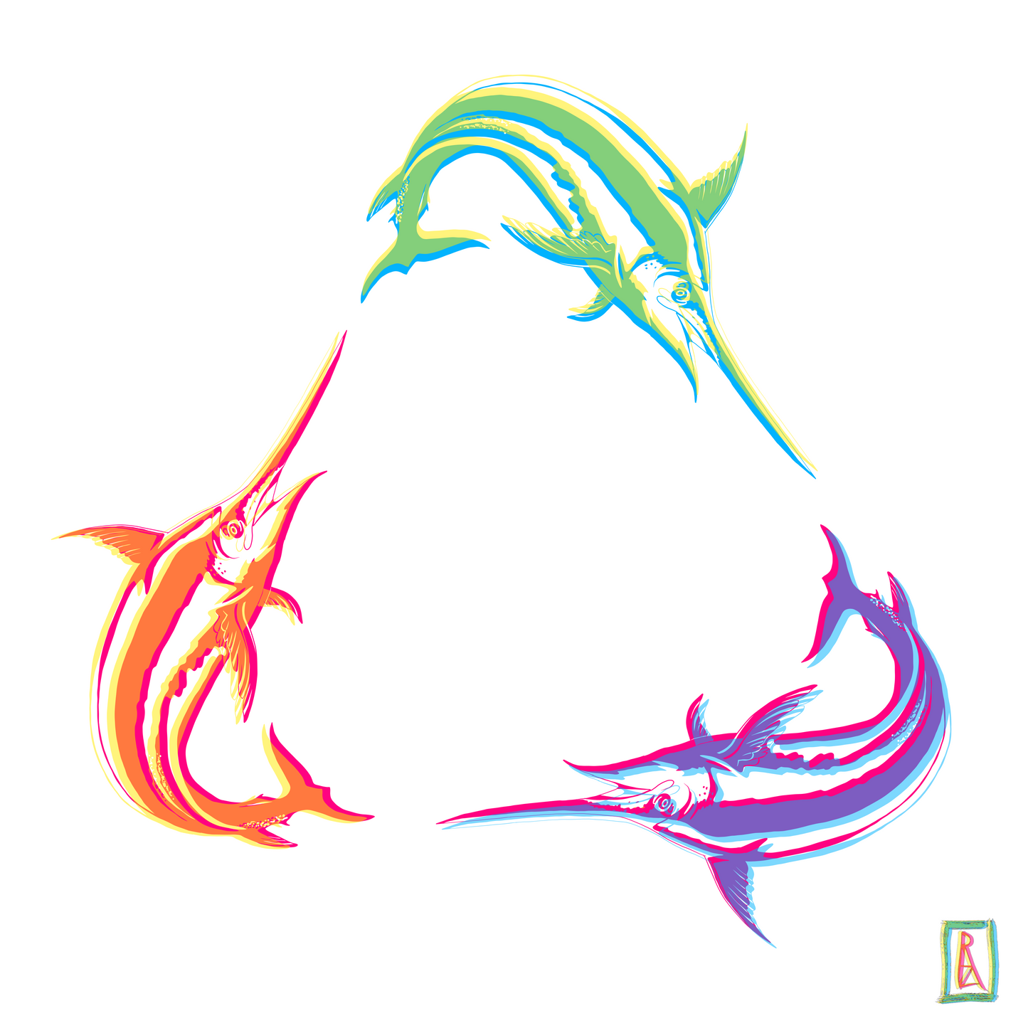 Swordfish in Color - Eco Tote Bag