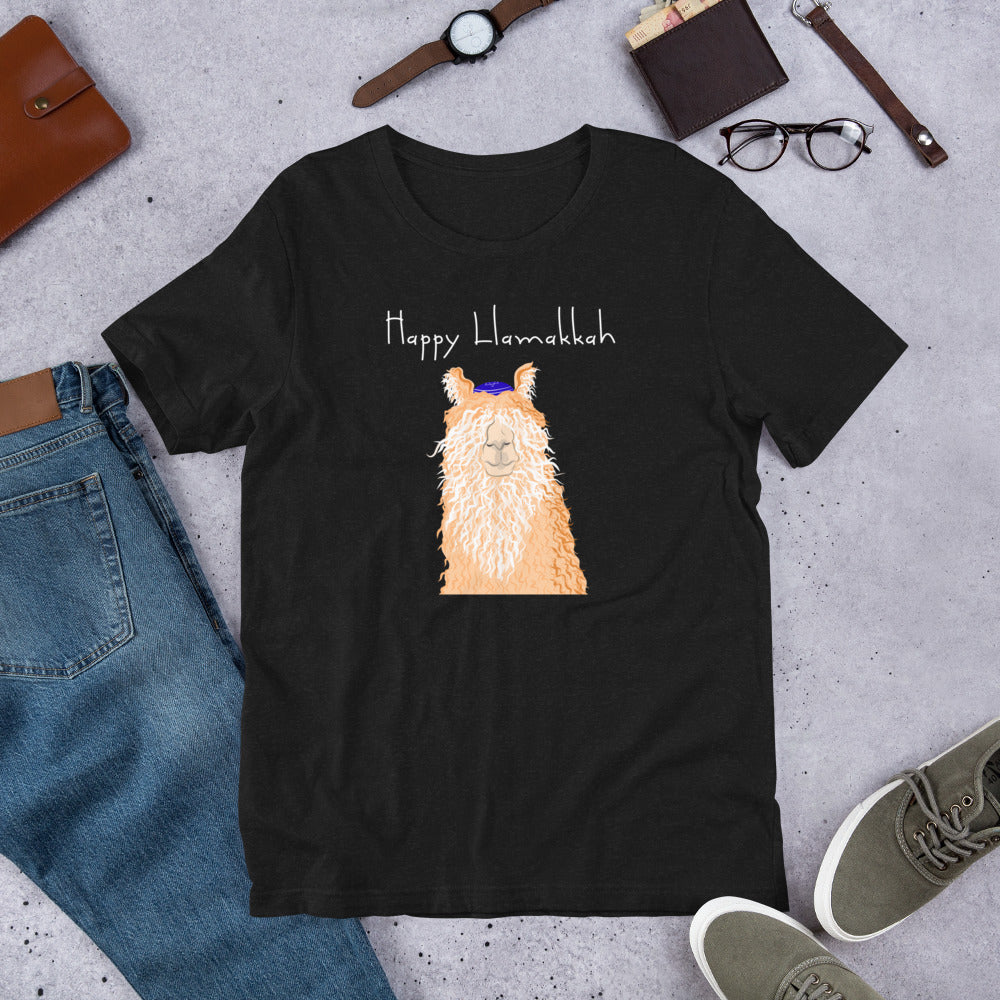 Happy Llamakkah Unisex T-Shirt