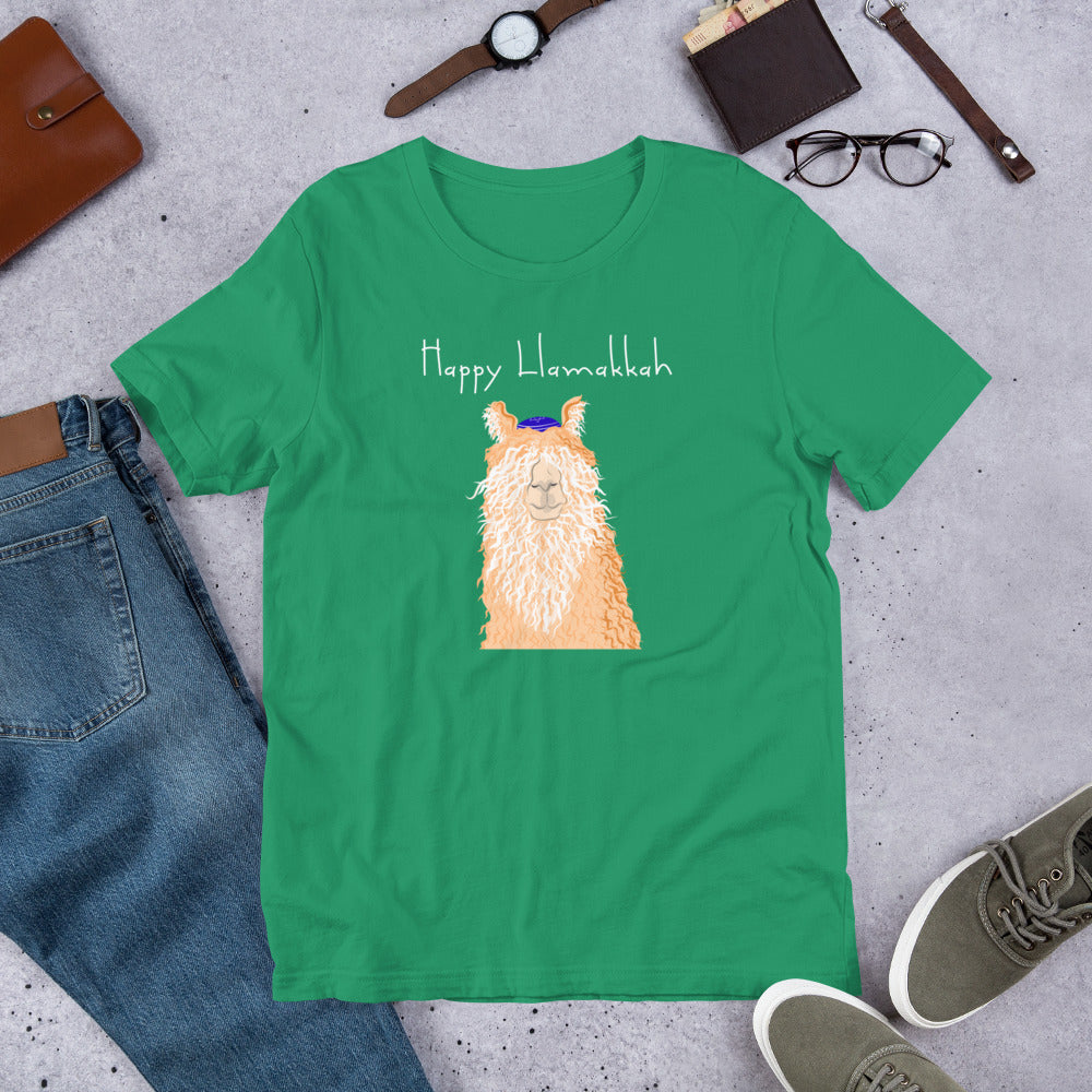 Happy Llamakkah Unisex T-Shirt
