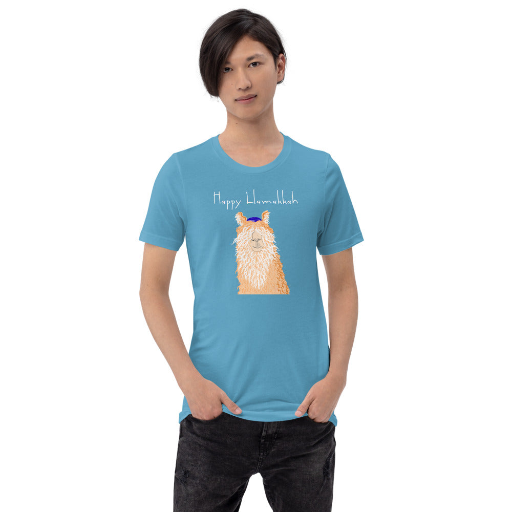 Happy Llamakkah Unisex T-Shirt