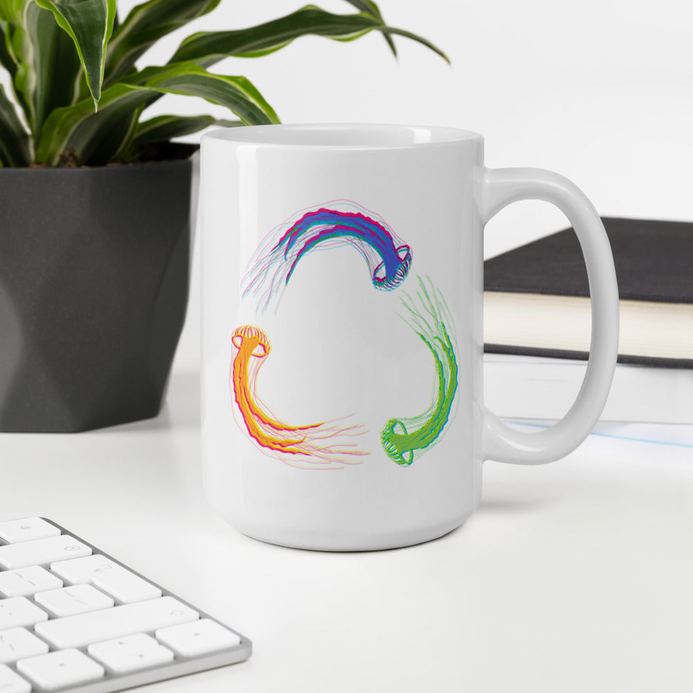 Jellyfish in Color Mug