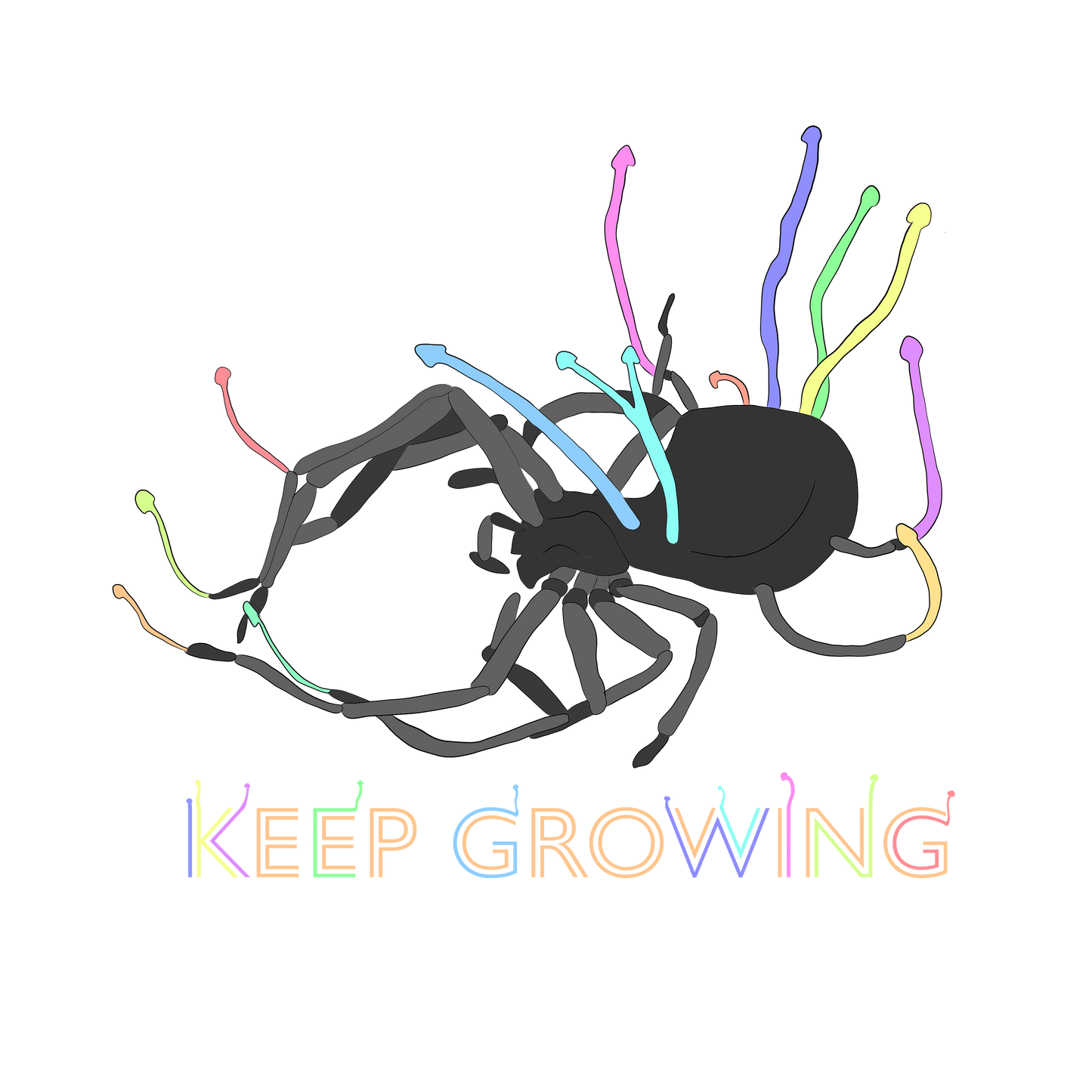 Keep Growing Postcard