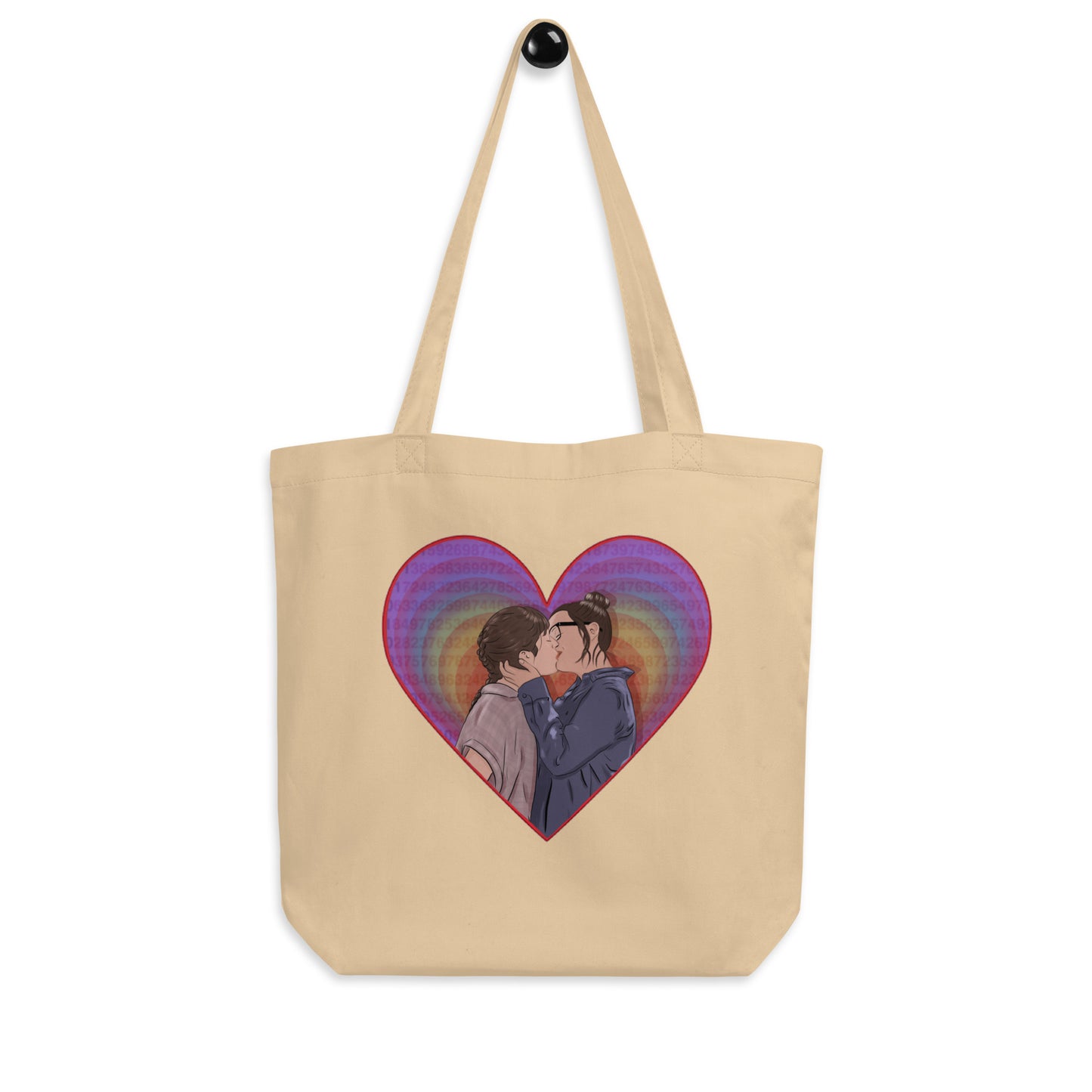 Non-Binary Heart Eco Tote Bag