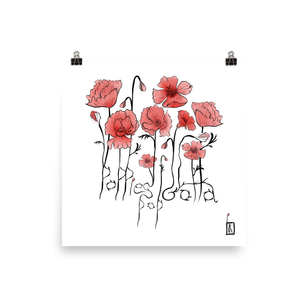 Poppies Gotta Pop Print