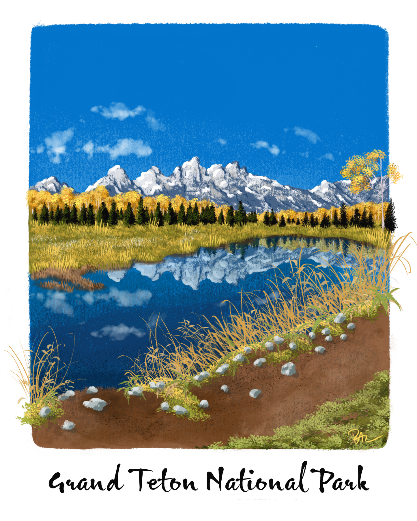 Grand Teton Postcard
