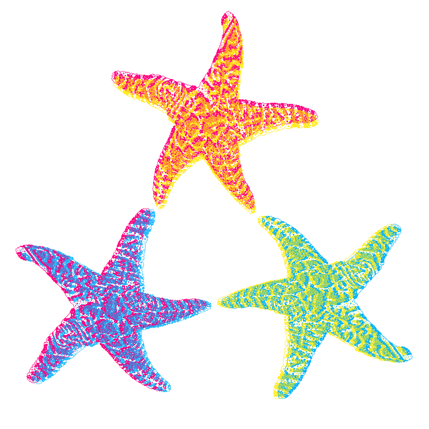 Starfish in Color - Eco Tote Bag