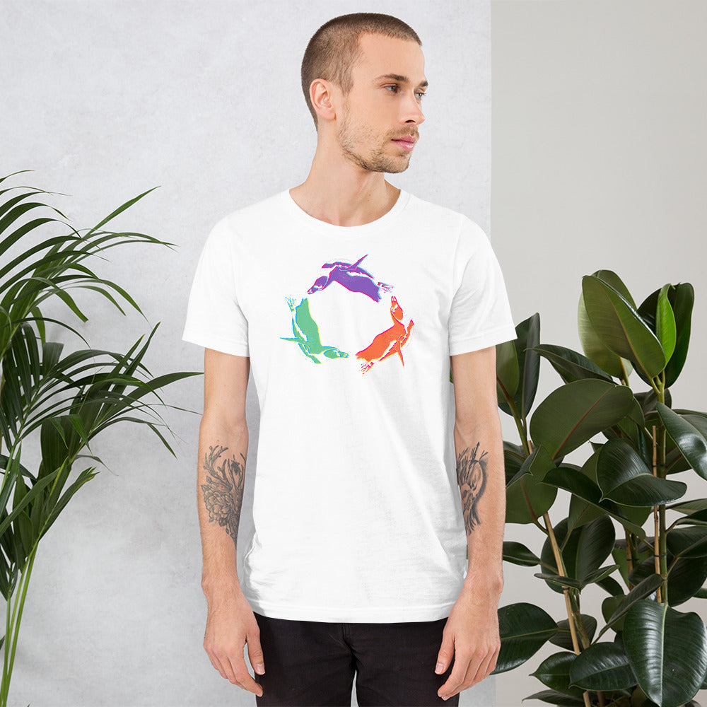 Penguin in Color Unisex T-Shirt