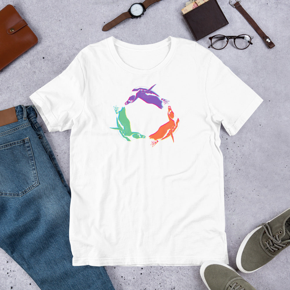 Penguin in Color Unisex T-Shirt