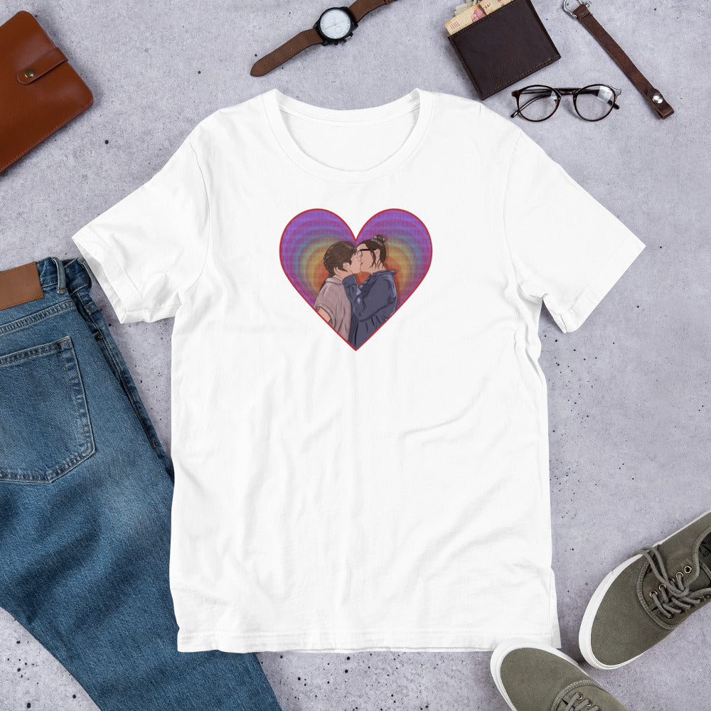 Non-Binary Heart Unisex T-shirt